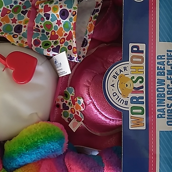 BuildABear Toys New Rare Build A Bear Rainbow Tie Dye Bear